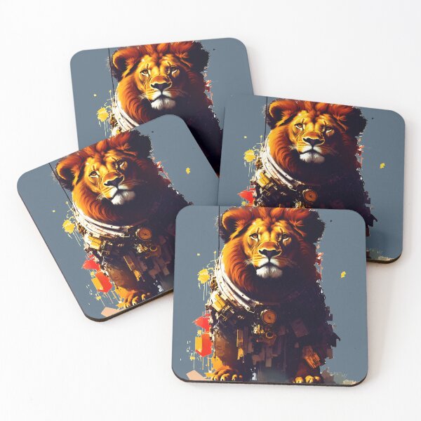 Item preview, Sci-fi Badass and Awesome Lion Colorful  designed and sold by muhamuha.