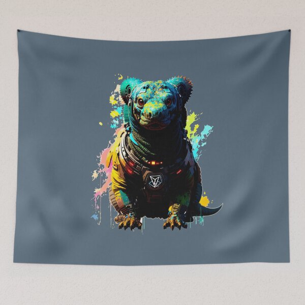 Item preview, Sci-fi Badass and Awesome Komodo Colorful  designed and sold by muhamuha.