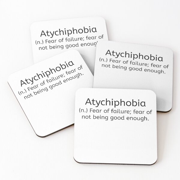 Item preview, Atychiphobia Definition  designed and sold by Mariano ⭐⭐⭐⭐⭐.