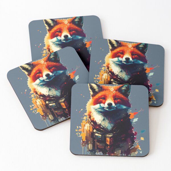 Item preview, Sci-fi Badass and Awesome Fox Colorful  designed and sold by muhamuha.
