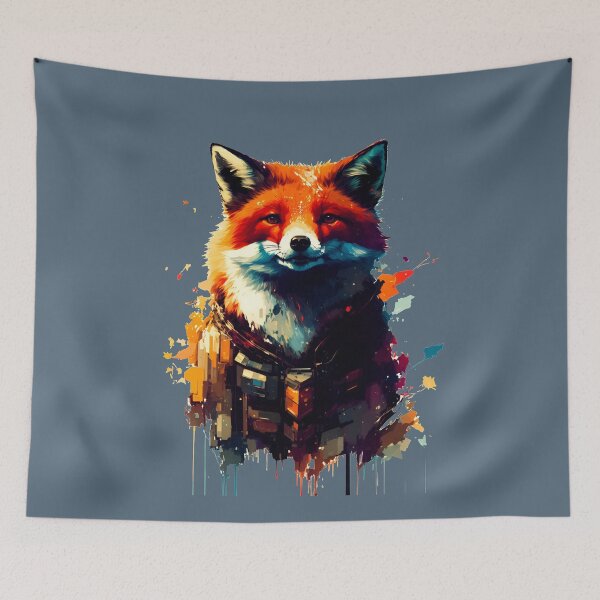 Item preview, Sci-fi Badass and Awesome Fox Colorful  designed and sold by muhamuha.