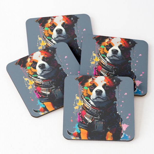 Item preview, Sci-fi Badass and Awesome Dog Colorful  designed and sold by muhamuha.