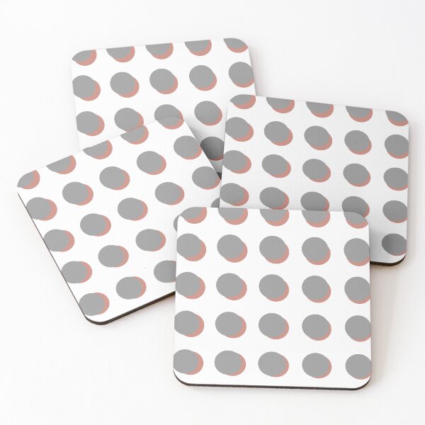 Item preview, Pink and Gray Dots designed and sold by DamarisArtDecor.