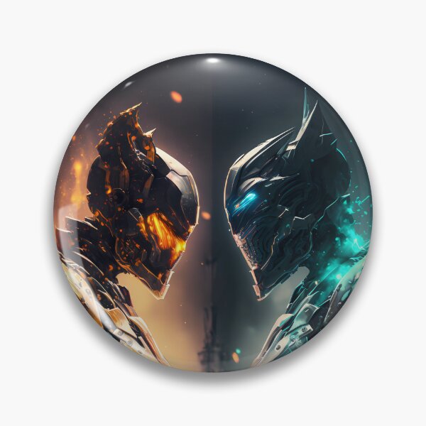 Item preview, Fire & Ice, Futuristic Power Armor Showdown | Sci-Fi Art designed and sold by DaydreamDepot.