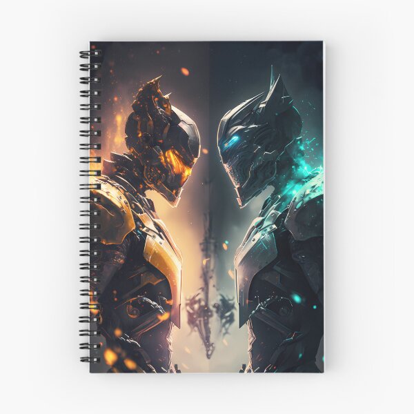 Item preview, Fire & Ice, Futuristic Power Armor Showdown | Sci-Fi Art designed and sold by DaydreamDepot.