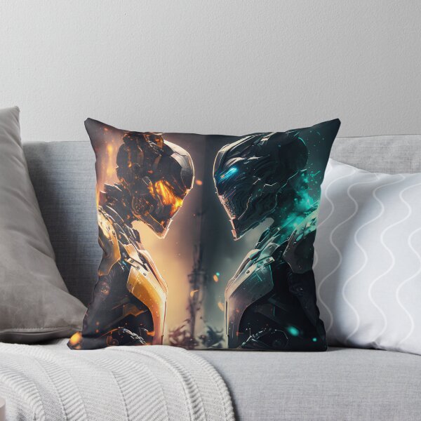 Item preview, Fire & Ice, Futuristic Power Armor Showdown | Sci-Fi Art designed and sold by DaydreamDepot.