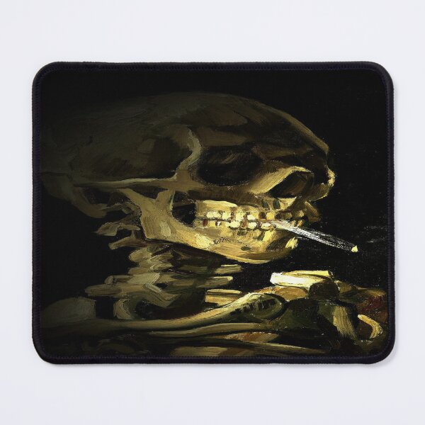 Item preview, Skull of a Skeleton with Burning Cigarette (Vincent van Gogh) Remake  designed and sold by Craig Kauzmann.