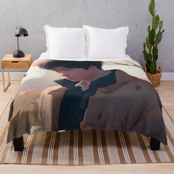 Item preview, Asian boy in a field designed and sold by meisanart.