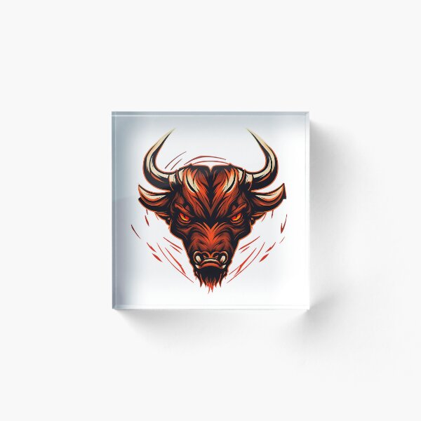 Item preview, Bull Badge Emblem designed and sold by EagleOwlStudio.