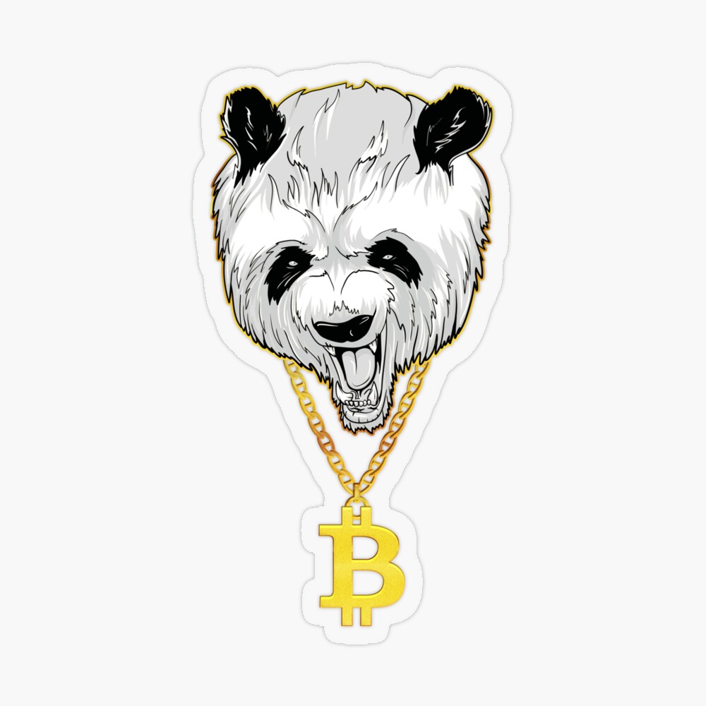 Bitcoin Cryptocurrency Panda Gangster T-shirt