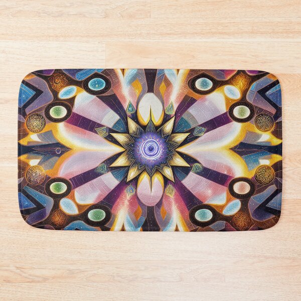 Item preview, "Sacred Vision Mandala #3" A Stunning Piece of Art Combining Sacred Geometry and Visionary Art designed and sold by Nirou-Art.