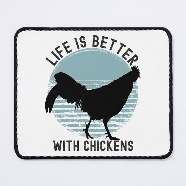 Item preview, Life Is Better With Chickens Retro Blue Sunset Design designed and sold by designsmostfowl.