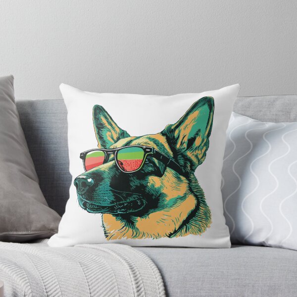 Item preview, German Shepherd wearing sunglasses designed and sold by saskdigitalart.