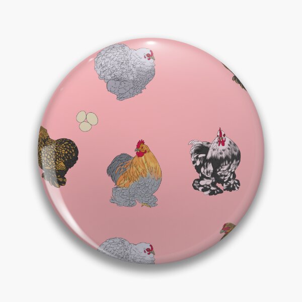 Item preview, Cochin Pekin Bantams Pattern Pink designed and sold by Ashley Gagnon.
