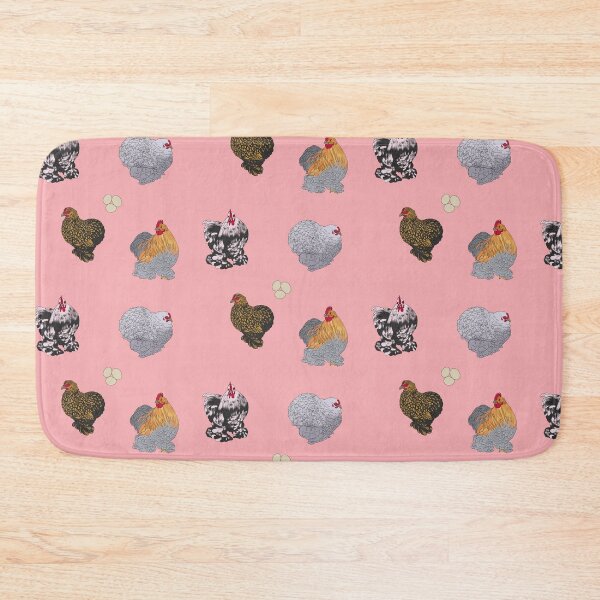 Item preview, Cochin Pekin Bantams Pattern Pink designed and sold by Ashley Gagnon.