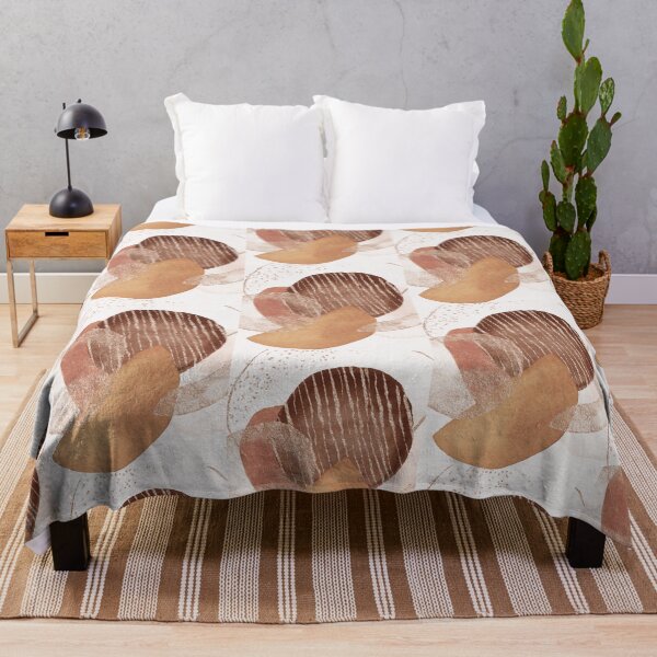 Artikelvorschau, Abstrakte Formen beige brauner Druck von Zouzounio Art entworfen und verkauft von zouzounioart.
