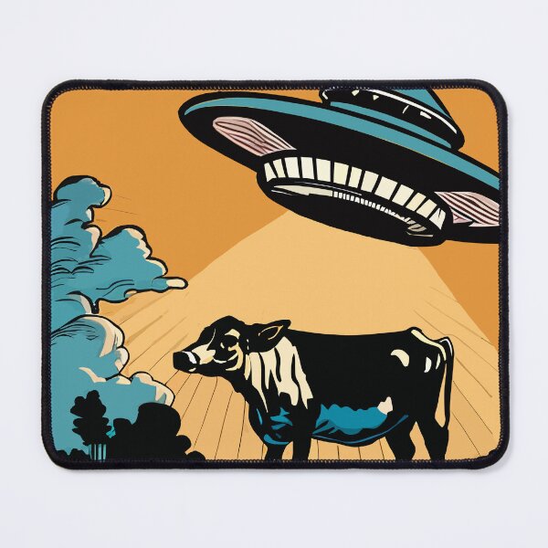 Item preview, UFO abducting cow vintage designed and sold by estudiopublik.