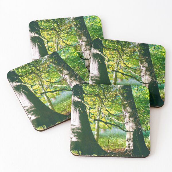Item preview, Two Beech Trees in a Wood designed and sold by FOLK ART FUSION by heidiannemorris.