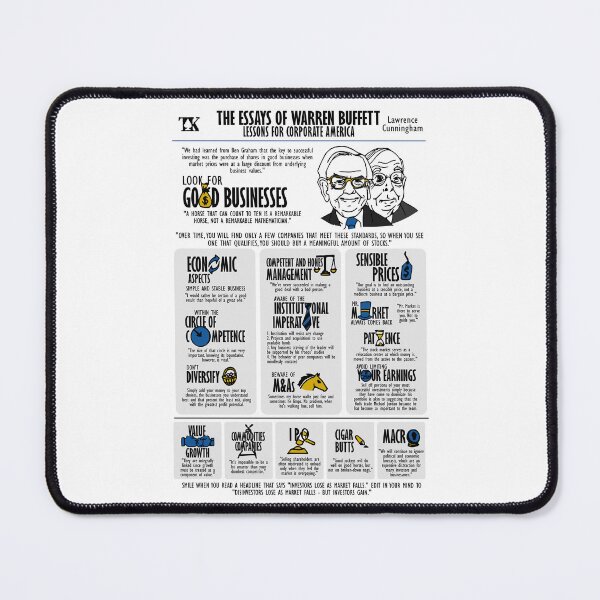 Item preview, Visual Book The Essays of Warren Buffett (Lawrence Cunningham) designed and sold by TKsuited.
