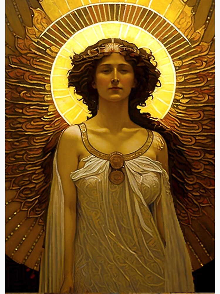 Golden Angel Spirit Of The Evening Poster