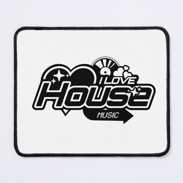 Item preview, HOUSE MUSIC  - I Love House Music Y2K  (black)  designed and sold by Discothreadz.
