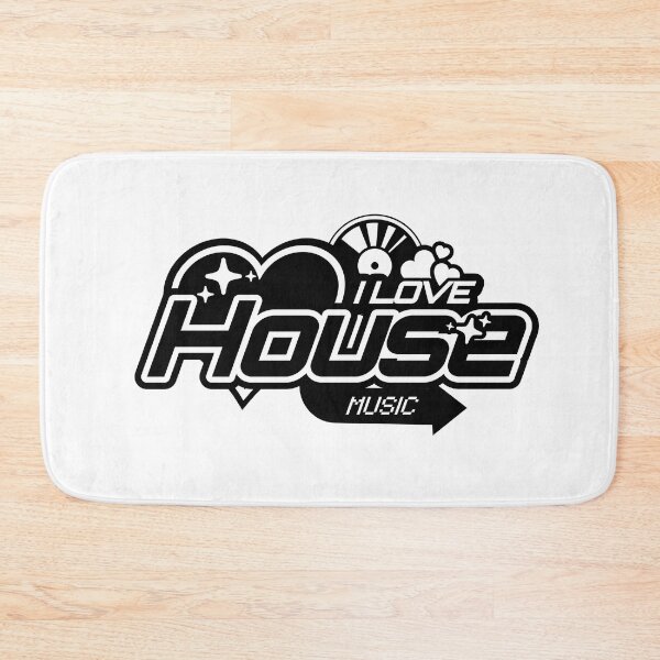 Item preview, HOUSE MUSIC  - I Love House Music Y2K  (black)  designed and sold by Discothreadz.