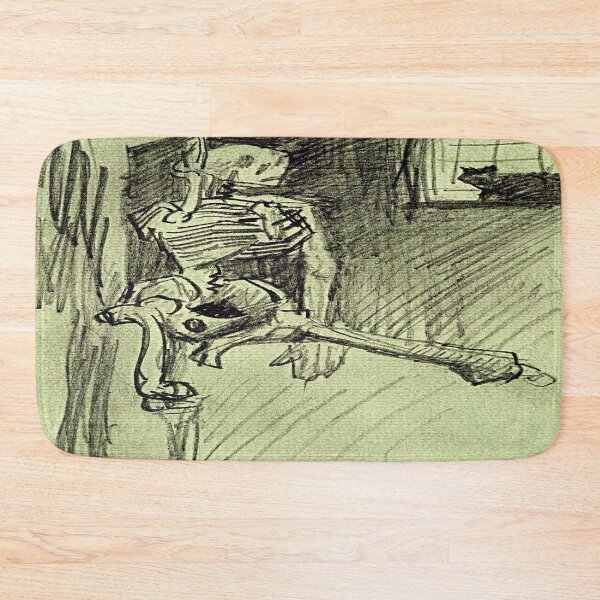 Item preview, Hanging Skeleton and Cat (Vincent Van Gogh) Remake designed and sold by Craig Kauzmann.