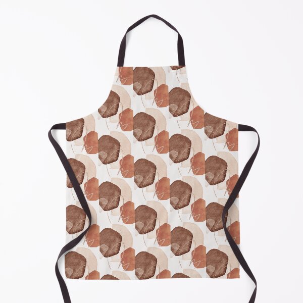 Item preview, Abstract Shapes Beige Brown Terracotta Print by Zouzounio Art designed and sold by zouzounioart.