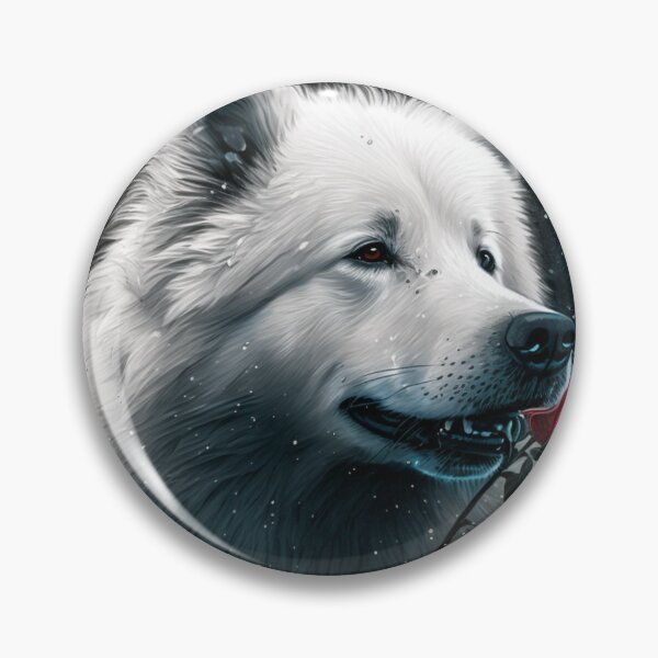 Item preview, Samoyed With A Red Rose designed and sold by Nocturne  Paws.