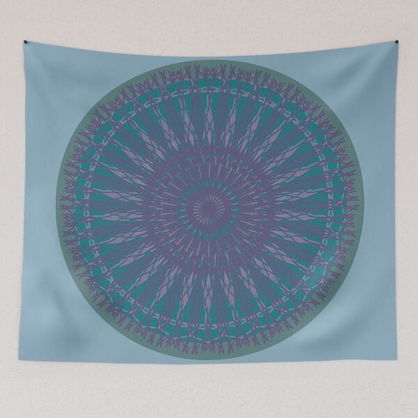 Item preview, Turquoise rosette ornament designed and sold by artoriginal.