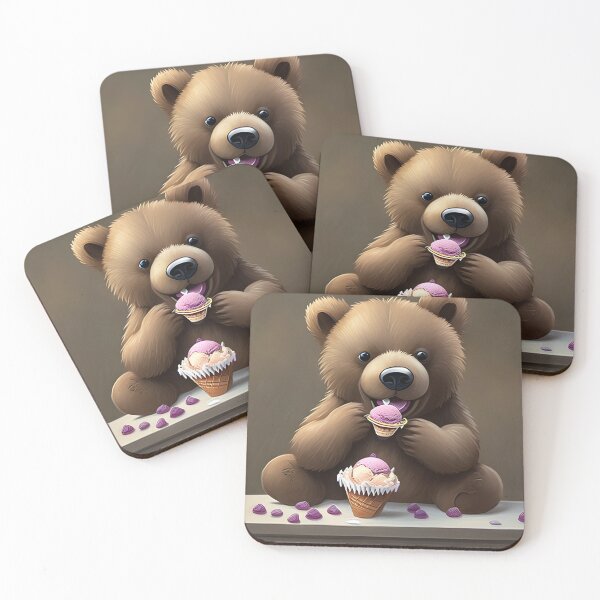 Item preview, bear eat ice cream designed and sold by novmasao.