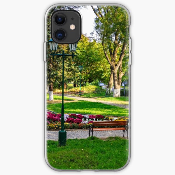 City lights in the park iPhone Soft Case