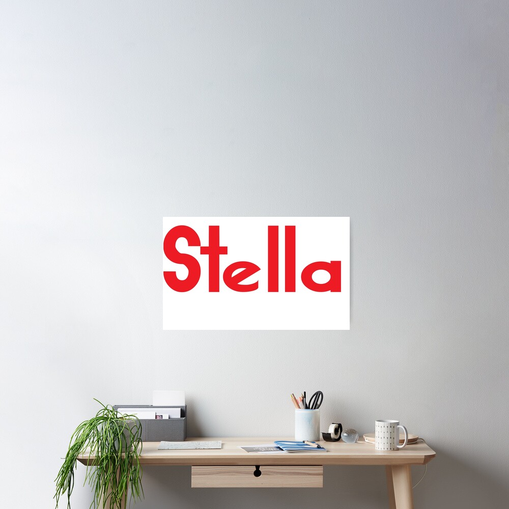  Stella Name Red Stella Meaning Star Poster For Sale By ProjectX23 