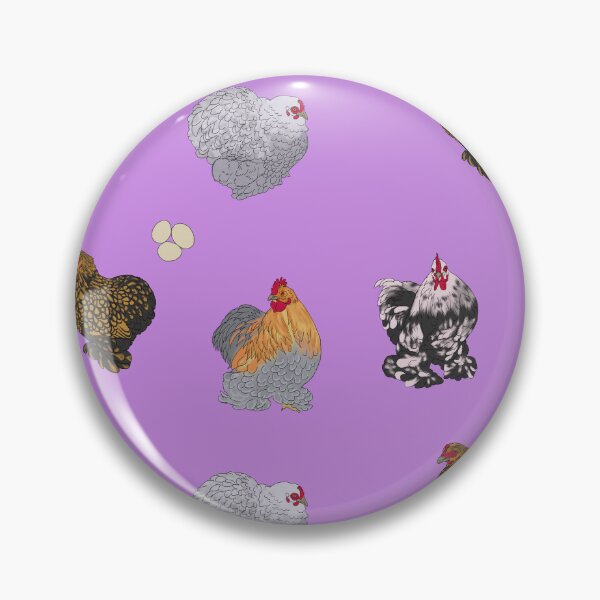 Item preview, Cochin Pekin Bantams Pattern Purple designed and sold by Ashley Gagnon.