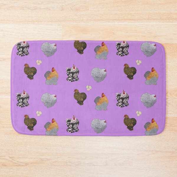 Item preview, Cochin Pekin Bantams Pattern Purple designed and sold by Ashley Gagnon.