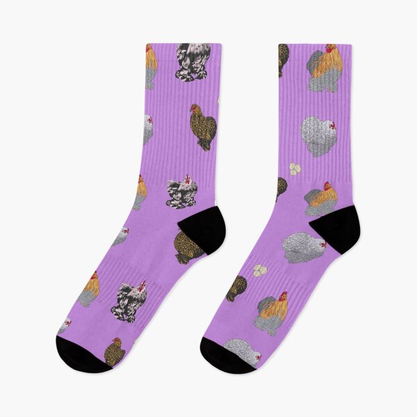 Item preview, Cochin Pekin Bantams Pattern Purple designed and sold by Ashley Gagnon.
