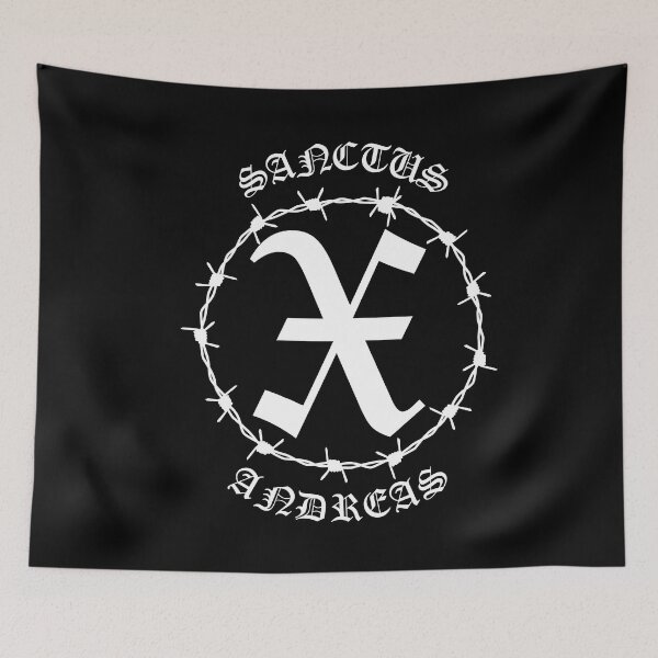 Item preview, Saint Andrew Cross X Barbed Wire Gothic designed and sold by thecamphillips.