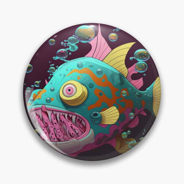 Item preview, Bruxish, the Colorful Psychic Fish in murky waters! designed and sold by Frocentric.