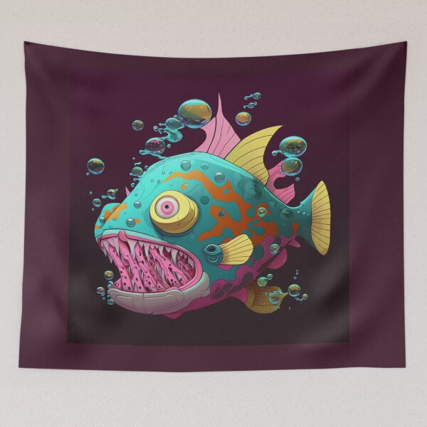 Item preview, Bruxish, the Colorful Psychic Fish in murky waters! designed and sold by Frocentric.