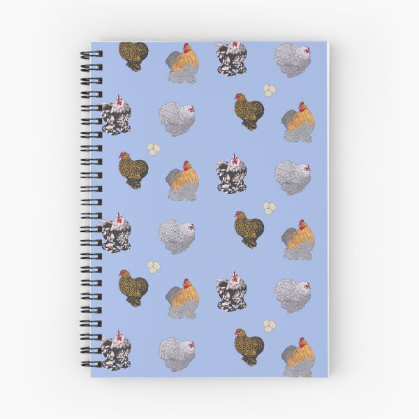 Item preview, Cochin Pekin Bantams Pattern Blue designed and sold by Ashley Gagnon.