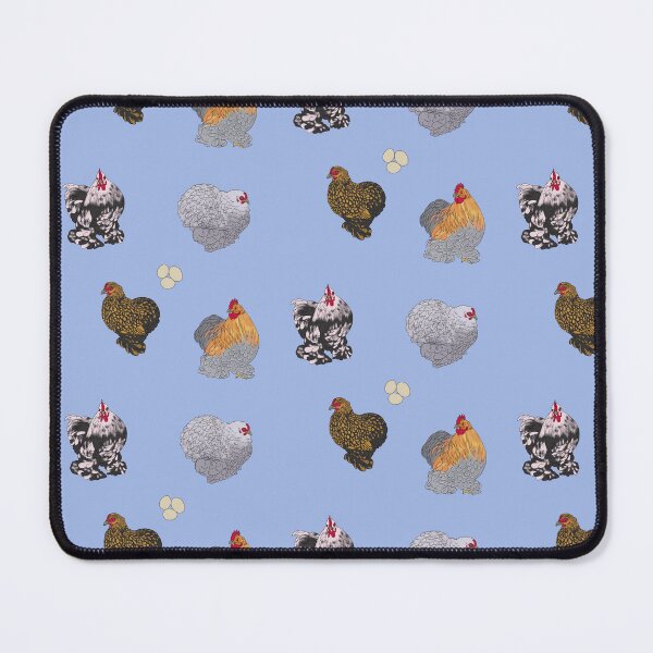 Item preview, Cochin Pekin Bantams Pattern Blue designed and sold by Ashley Gagnon.