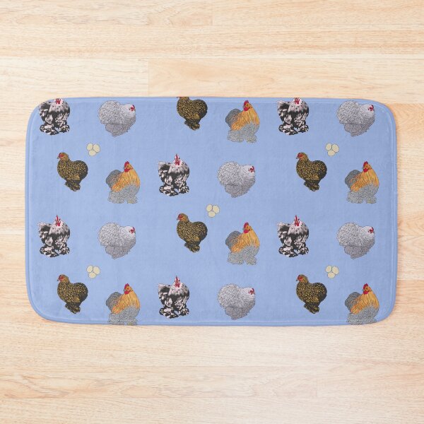 Item preview, Cochin Pekin Bantams Pattern Blue designed and sold by Ashley Gagnon.
