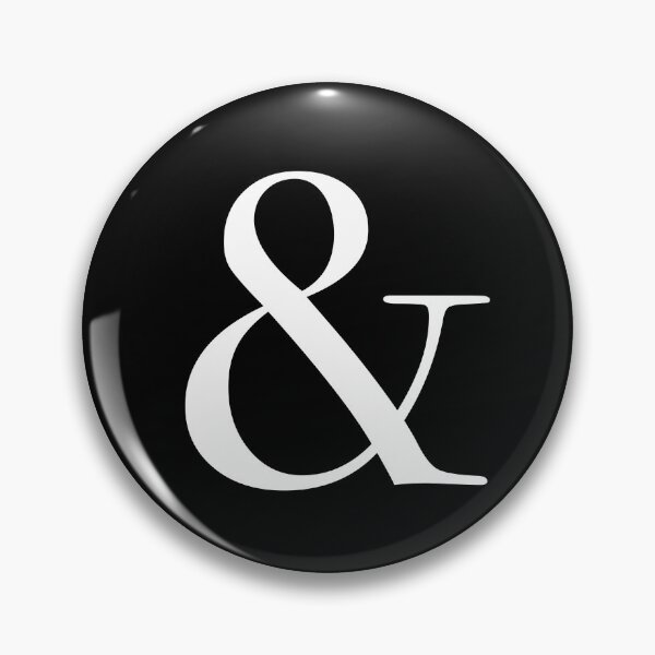Item preview, Ampersand symbol white text designed and sold by theted4.