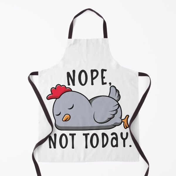 Item preview, Nope, Not Today Sleeping Blue Chicken Design designed and sold by designsmostfowl.