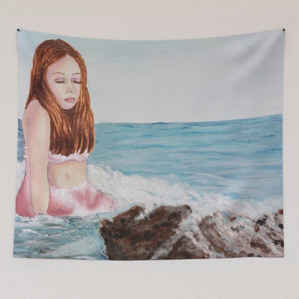 Aperçu de l'œuvre Sirène au soleil créée et vendue par KayleeRoseArt.