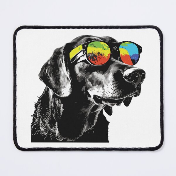Item preview, Black Labrador Retriever wearing sunglasses designed and sold by saskdigitalart.
