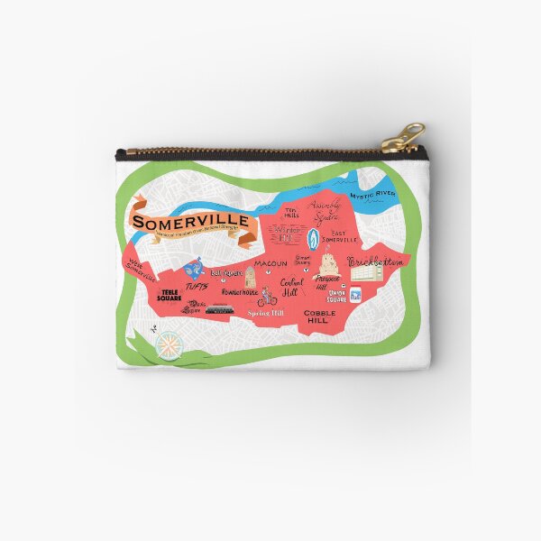 Item preview, somerville, mass map designed and sold by Mitra Farmand.