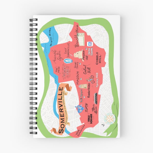Item preview, somerville, mass map designed and sold by Mitra Farmand.