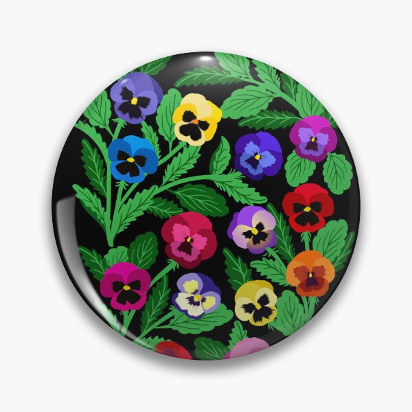 Item preview, Colorful pansy flowers designed and sold by Jennifer Ladd.