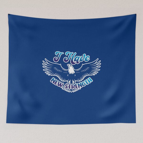 Item preview, I have new strength - A christian Design in solid color designed and sold by berea.cl.